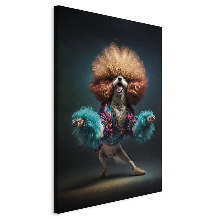 Glezna no mākslīgā intelekta - Disko suns, 150225 G-ART