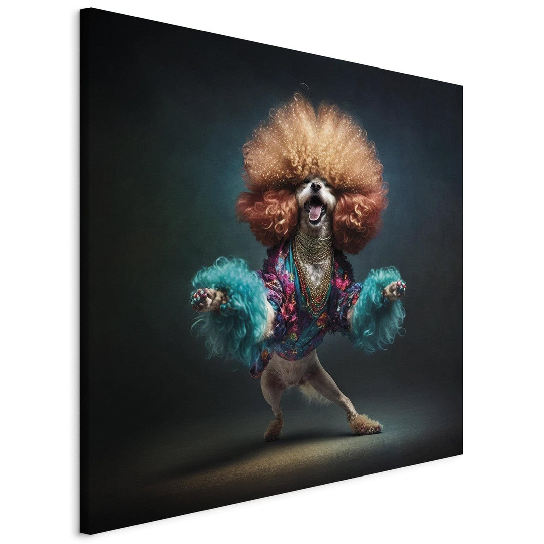 Glezna ar dejojošu suni - Disko suns, 150239 G-ART
