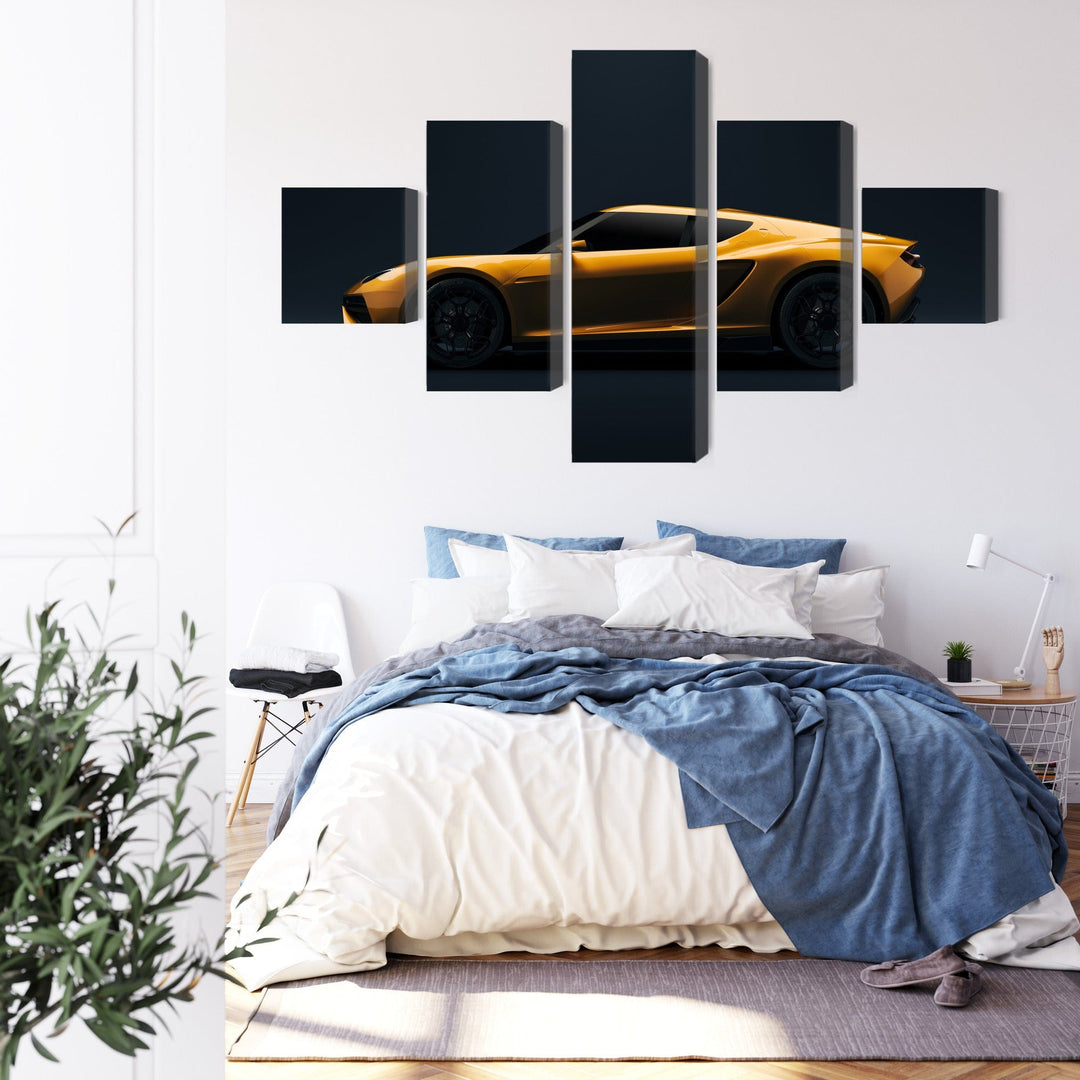 Kanva - Dzeltens sporta auto, N-3517 X-ART