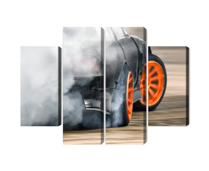 Kanva - Dzīstoša automašīna dūmu mākonī, N-3545 X-ART