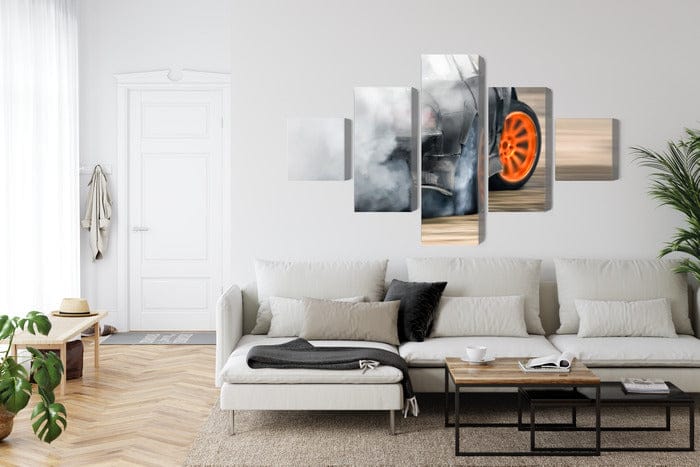 Kanva - Dzīstoša automašīna dūmu mākonī, N-3547 X-ART