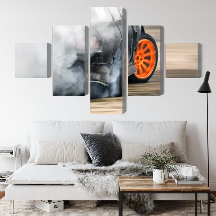 Kanva - Dzīstoša automašīna dūmu mākonī, N-3547 X-ART