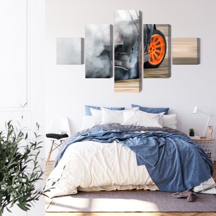 Kanva - Dzīstoša automašīna dūmu mākonī, N-3547 X-ART