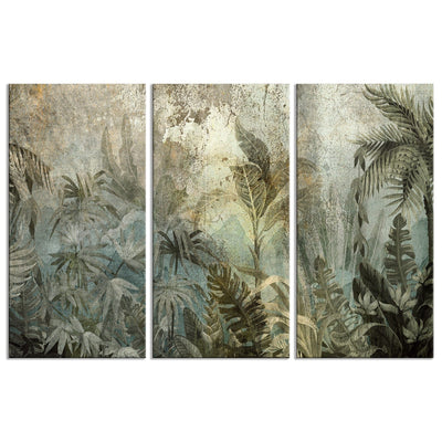 Kanva - Eksotiskais tropu mežs dabiski zaļās krāsās, 151780 G-ART
