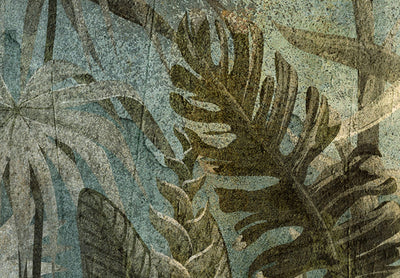 Канва - Экзотический тропический лес в натуральном зеленом цвете, 151780 G-ART