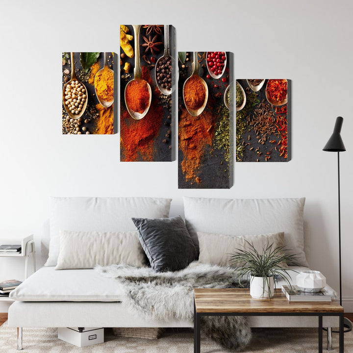 Kanva - Garšvielas uz melna fona, N-3058 X-ART