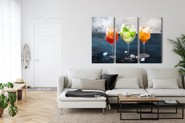 Kanva - Glāzes ar vasaras kokteiļiem, N-3748 X-ART