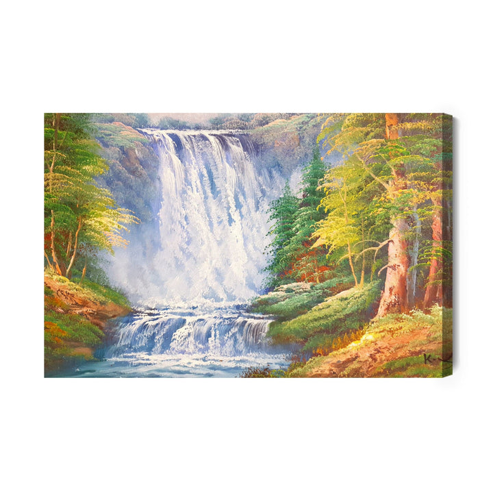 Kanva - Gleznojums ar ūdenskritumu kalnos, N-1572 X-ART