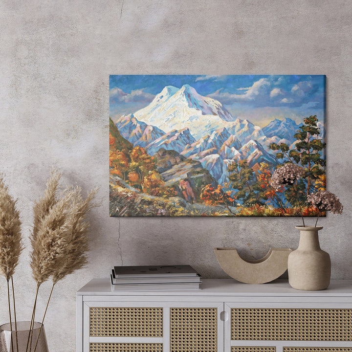 Kanva - Gleznota rudens kalnu ainava, N-1063 X-ART