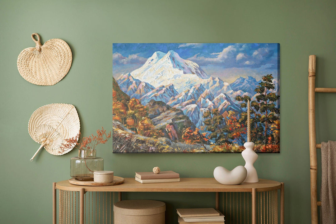 Kanva - Gleznota rudens kalnu ainava, N-1063 X-ART