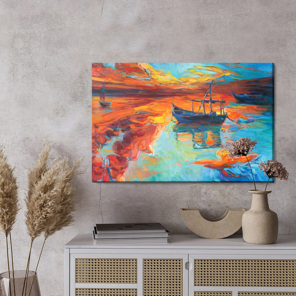 Kanva - Gleznotas laivas jūrā, N-450 X-ART