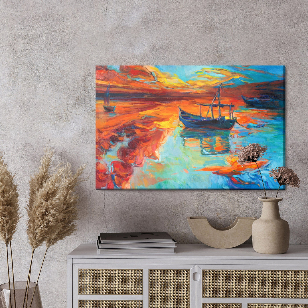 Kanva - Gleznotas laivas jūrā, N-450 X-ART