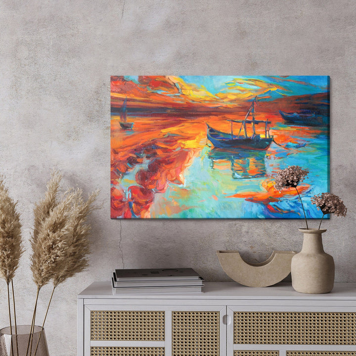 Kanva - Gleznotas laivas jūrā, N-450 X-ART