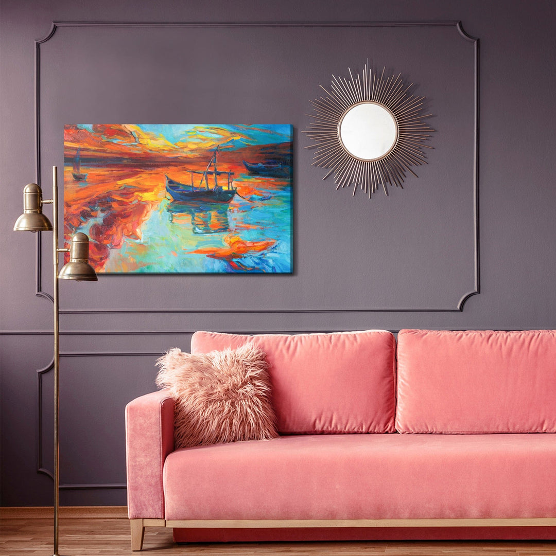 Kanva - Gleznotas laivas jūrā, N-450 X-ART