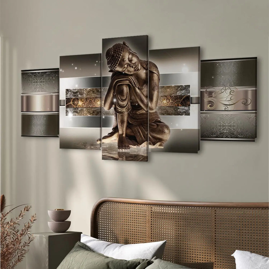 Glezna - Guļošais Buda brūnos toņos (x5), 55481 ART XL