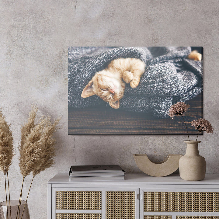 Kanva - Guļošs sarkans kaķēns, N-1434 X-ART