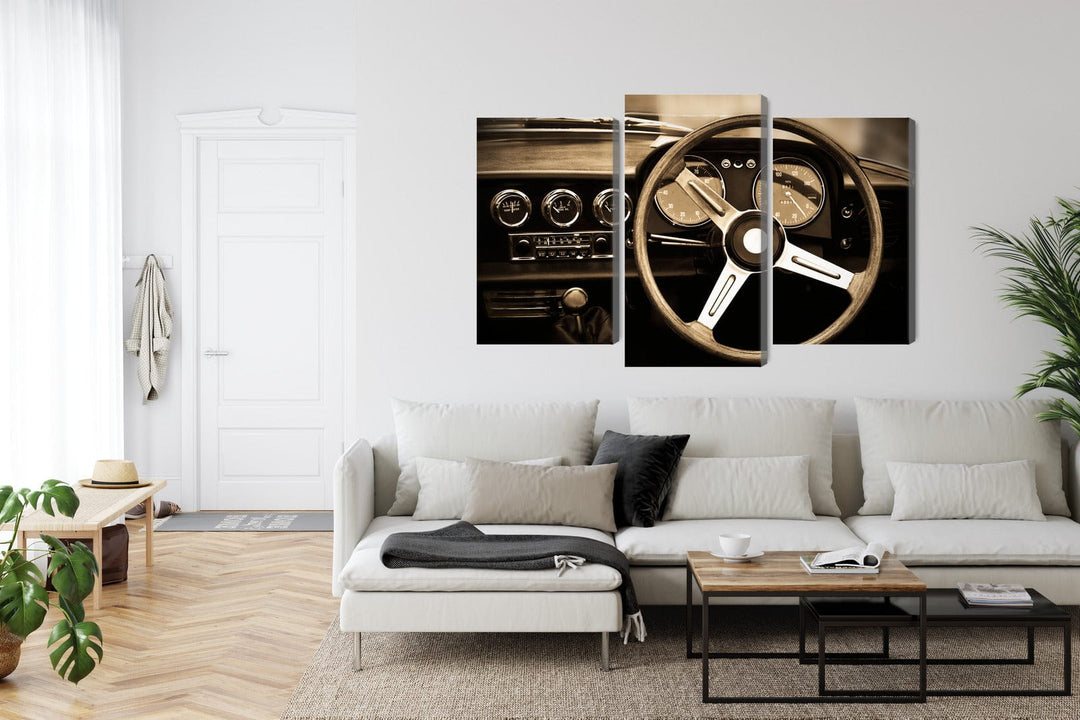 Kanva - Instrumentu panelis vintāžas auto, N-3163 X-ART