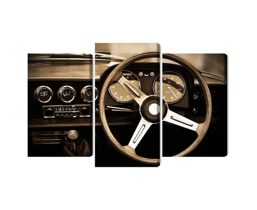 Kanva - Instrumentu panelis vintāžas auto, N-3163 X-ART