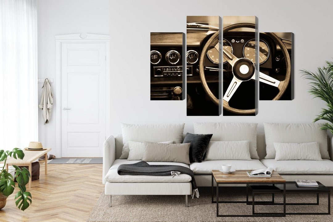 Kanva - Instrumentu panelis vintāžas auto, N-3164 X-ART