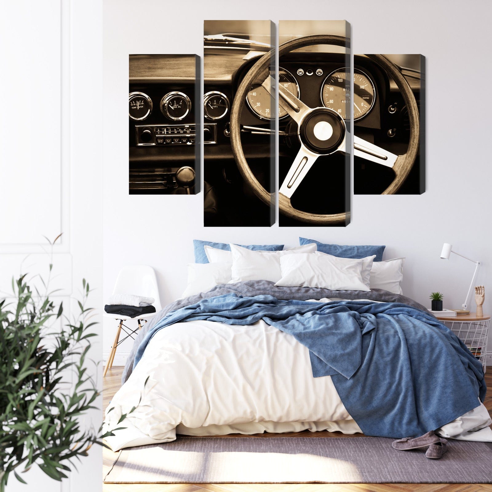 Kanva - Instrumentu panelis vintāžas auto, N-3164 X-ART