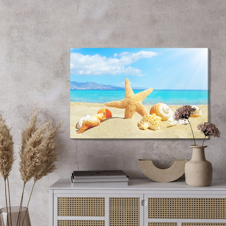 Kanva - Jūras pludmale un gliemeži, N-517 X-ART