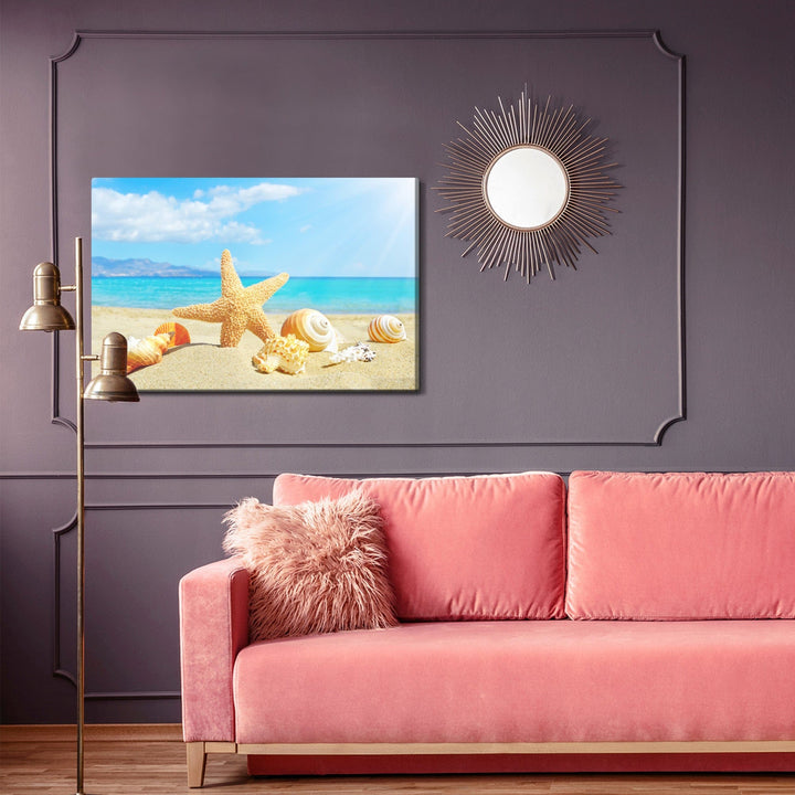 Kanva - Jūras pludmale un gliemeži, N-517 X-ART