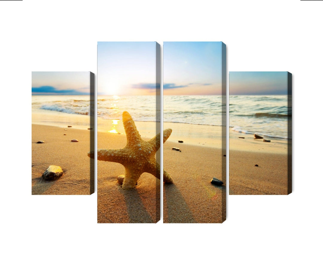 Kanva: Jūras zvaigzne pludmalē, 3D efekts X-ART