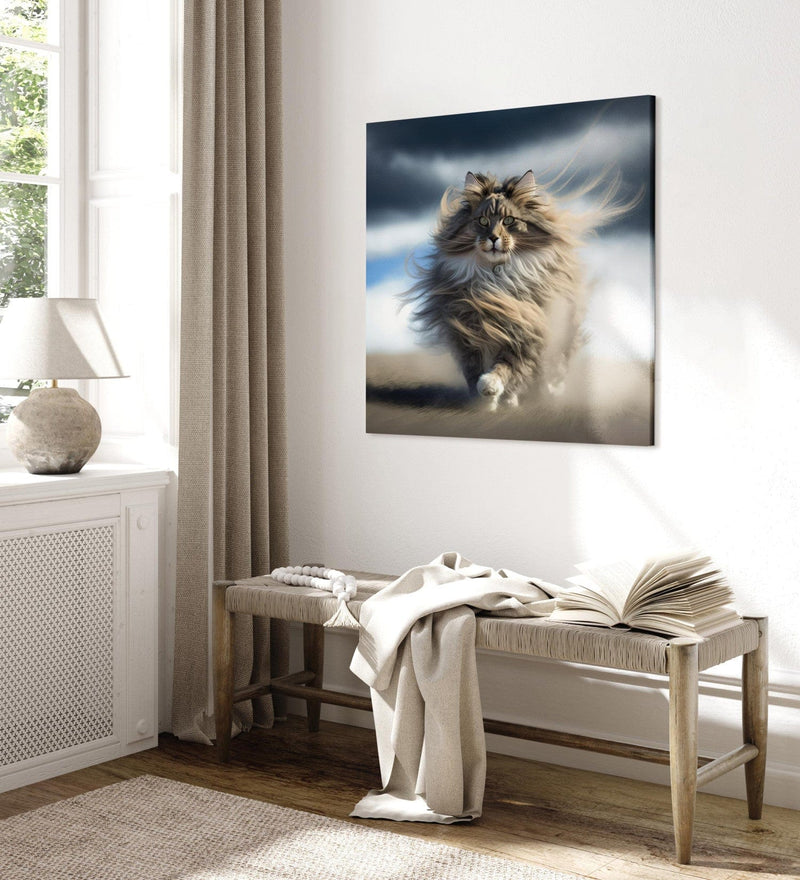 Kanva - Kaķis ar plīvojošiem matiem, 150110 G-ART