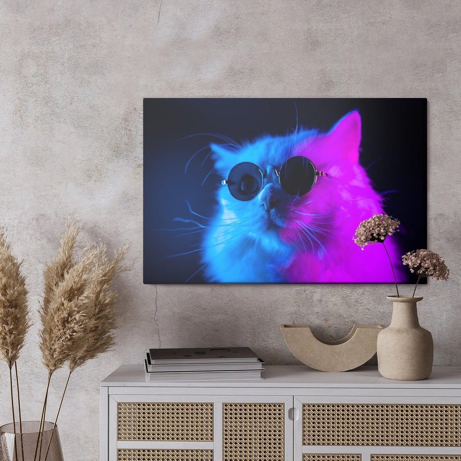 Kanva - Kaķis ar saulesbrillēm, N-1458 X-ART