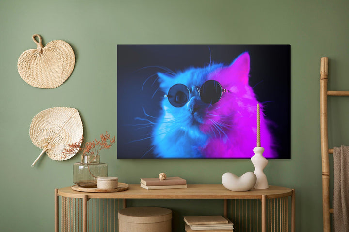 Kanva - Kaķis ar saulesbrillēm, N-1458 X-ART