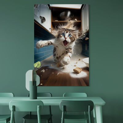 Kanva - Kaķis bēg no virtuves, 150247 G-ART