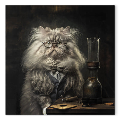 Glezna - Kaķis - profesors, 150180 Tapetenshop.lv
