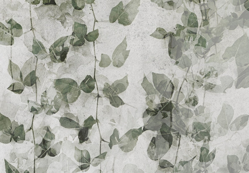 Canva - Silence - composition with green ivy on the wall, 151437 G-ART
