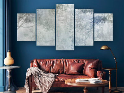 Canva - Trees in Fog - Nature in shades of blue and grey, 151434 G-ART