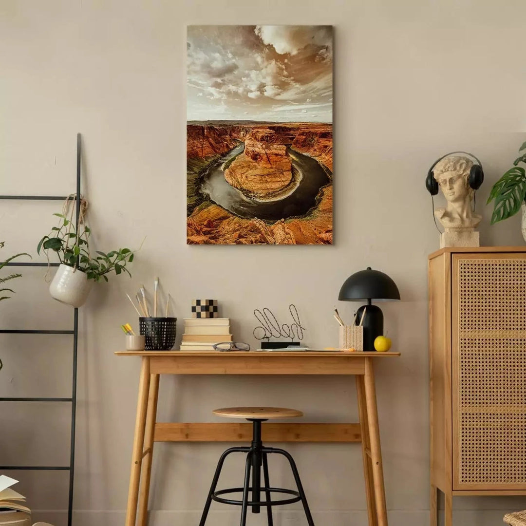 Kanva - Kolorado upes līkums fotogrāfijā ar kalniem - 123818 ART XL