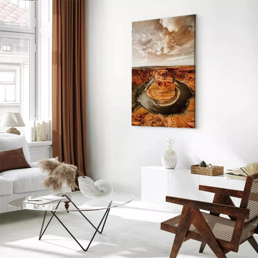 Kanva - Kolorado upes līkums fotogrāfijā ar kalniem - 123818 ART XL