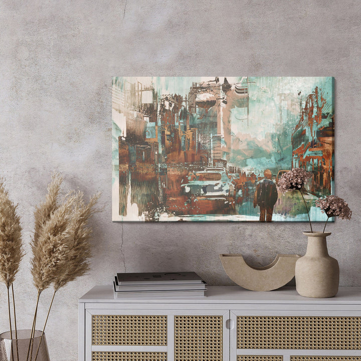 Kanva - Krāsaina abstrakta pilsēta, N-37 X-ART