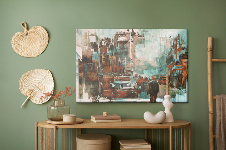 Kanva - Krāsaina abstrakta pilsēta, N-37 X-ART