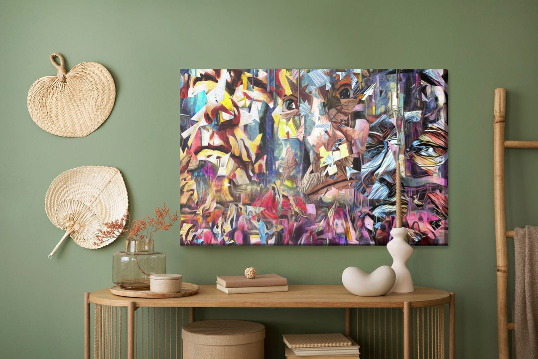 Kanva - Krāsaina futuristiska abstrakcija, N-1157 X-ART