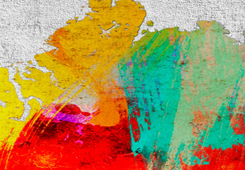 Kanva -Krāsaina pasaule uz betona, 105058, (x5) G-ART.