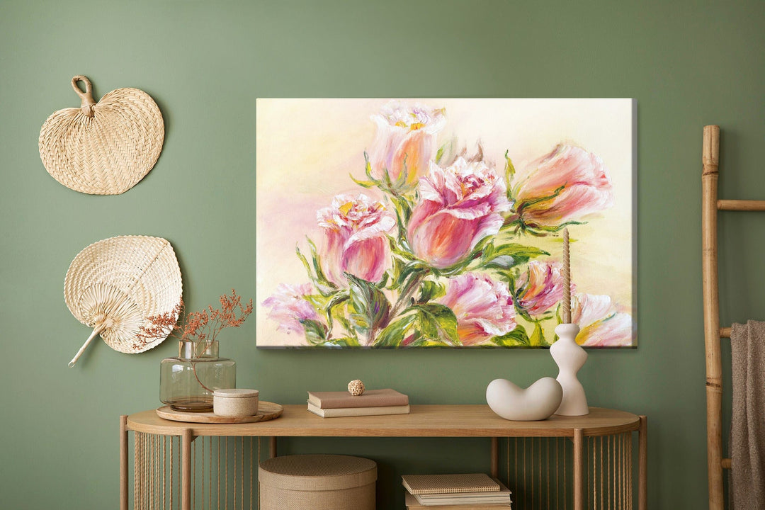 Kanva - Krāsaini ziedi - kā uzgleznoti, N-1317 X-ART