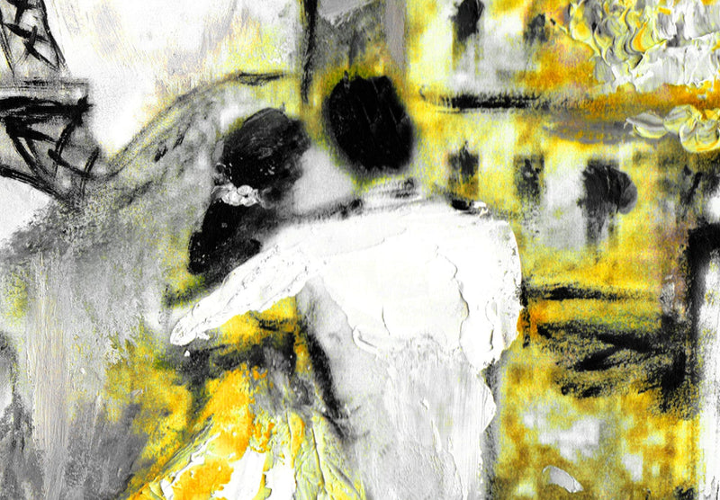 Glezna - Krāsains randiņš, (x 1), dzeltenā krāsā, 123090 Tapetenshop.lv.