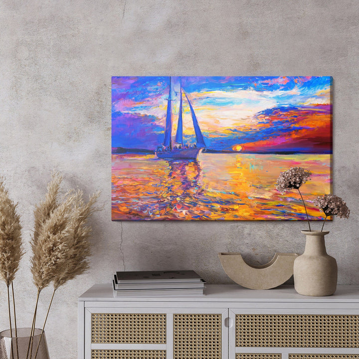 Kanva - Krāsains saulriets pie jūras, N-557 X-ART