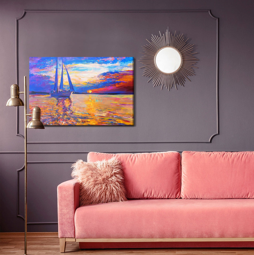 Kanva - Krāsains saulriets pie jūras, N-557 X-ART