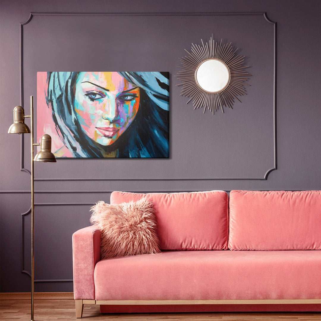 Kanva - Krāsains sievietes portrets, N-935 X-ART