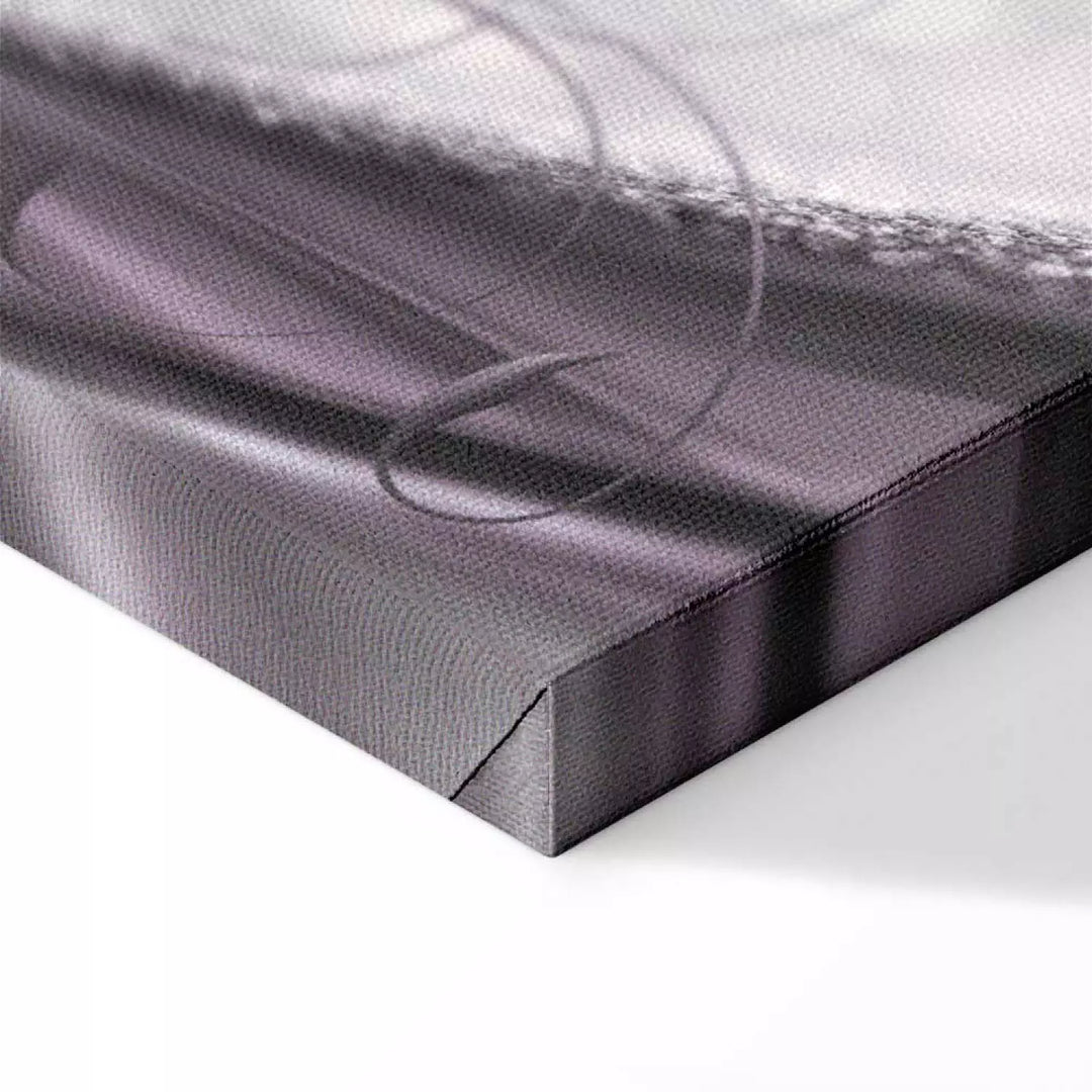 Glezna ar lilijām violetos toņos uz pelēka fona, 93795 ART XL