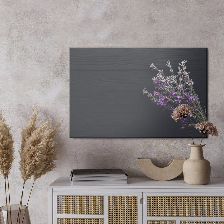 Kanva - Lavanda uz tumšu dēļu fona, N-1492 X-ART