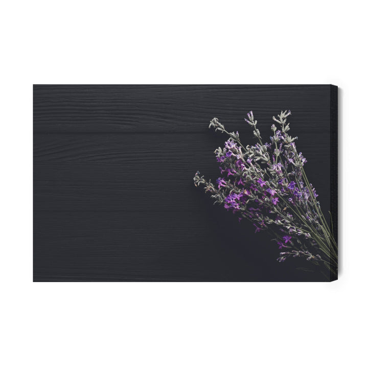 Kanva - Lavanda uz tumšu dēļu fona, N-1492 X-ART