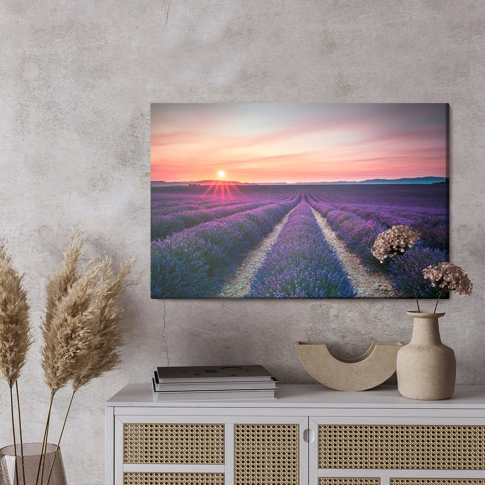 Kanva - Lavandas lauks saulrietā, N-1468 X-ART