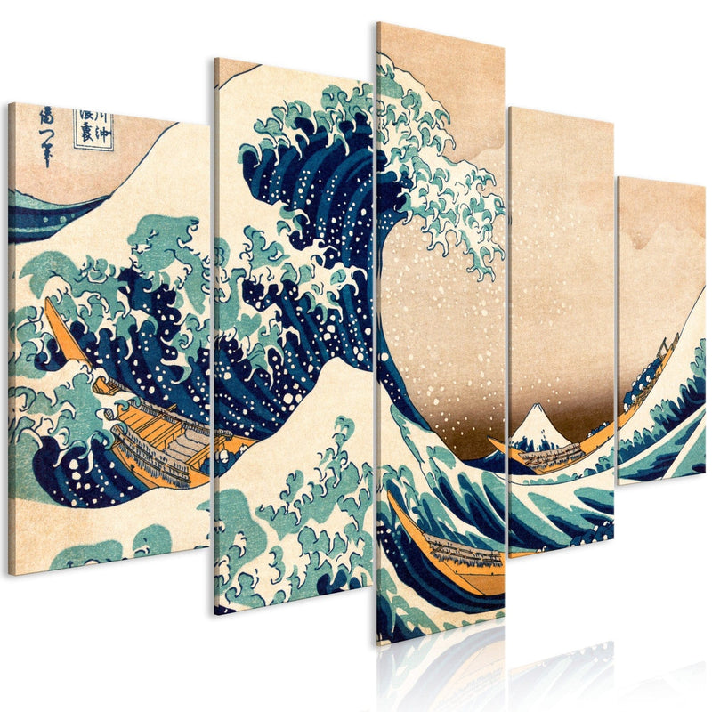 Canva - Great Kanagawa Wave, (x 5), 125806 G-ART.